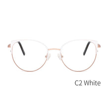Load image into Gallery viewer, Metal Glasses Frame Women New Fashion Cat Eye Round Glasses Vintage Optical Eyewear Myopia Alloy Prescription Eyeglasses