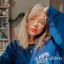 Load image into Gallery viewer, Metal Glasses Frame Women New Fashion Cat Eye Round Glasses Vintage Optical Eyewear Myopia Alloy Prescription Eyeglasses