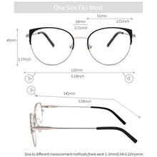 Load image into Gallery viewer, Metal Glasses Frame Women New Fashion Cat Eye Round Glasses Vintage Optical Eyewear Myopia Alloy Prescription Eyeglasses