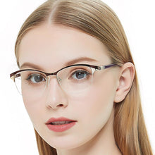 Load image into Gallery viewer, Metal Glasses Frame Women Vintage Eyeglasses Frames Prescription Eyewear Stylish Spring Hinges Optical Spectacle Eye OCCI CHIARI
