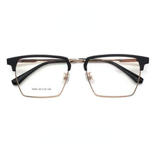 Load image into Gallery viewer, Metal Glasses Stainless Steel TR90 Splicing Frame Square Box Prescription Glasses Large Full Rim Glasses Glasses  9606