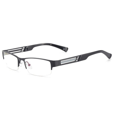 Metal Half Rim Eye Glasses Men Rectangular Optical Eyeglasses Frame For Prescription Lens