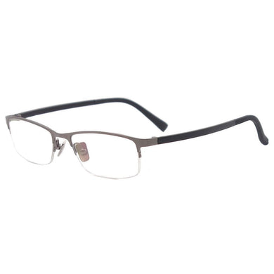 Metal Half Rim Oval Spectacles Men and Women Eyewear Glasses Frame For Prescription Lenses of Myopia Reading Progressive