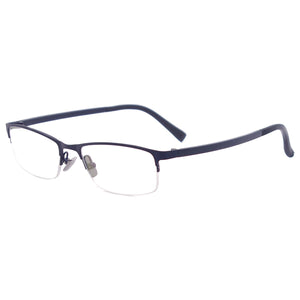 Metal Half Rim Oval Spectacles Men and Women Eyewear Glasses Frame For Prescription Lenses of Myopia Reading Progressive