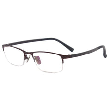 Load image into Gallery viewer, Metal Half Rim Oval Spectacles Men and Women Eyewear Glasses Frame For Prescription Lenses of Myopia Reading Progressive