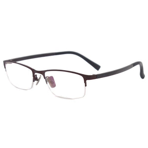 Metal Half Rim Oval Spectacles Men and Women Eyewear Glasses Frame For Prescription Lenses of Myopia Reading Progressive