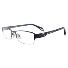 Load image into Gallery viewer, Metal Half Rim Rectangular Eyeglass Frame Classic Business Style Men Glasses For Prescription Lenses Myopia Reading Varifocal