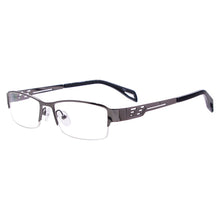 Load image into Gallery viewer, Metal Half Rim Rectangular Eyeglass Frame Classic Business Style Men Glasses For Prescription Lenses Myopia Reading Varifocal