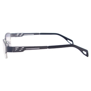 Metal Half Rim Rectangular Eyeglass Frame Classic Business Style Men Glasses For Prescription Lenses Myopia Reading Varifocal