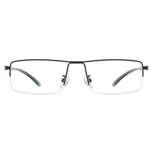 Load image into Gallery viewer, Metal Half Rim Rectangular Men Large Eyeglasses Frame Prescription Glasses For Optical Lenses Myopia Reading Progressive