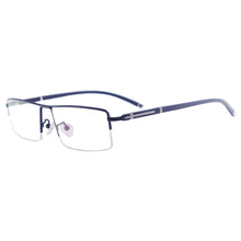Load image into Gallery viewer, Metal Half Rim Rectangular Men Large Eyeglasses Frame Prescription Glasses For Optical Lenses Myopia Reading Progressive