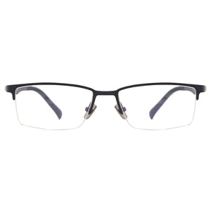 Metal Half Rim Spectacles Flexible Eyeglasses Myopia Prescription Glasses Men Eyewear