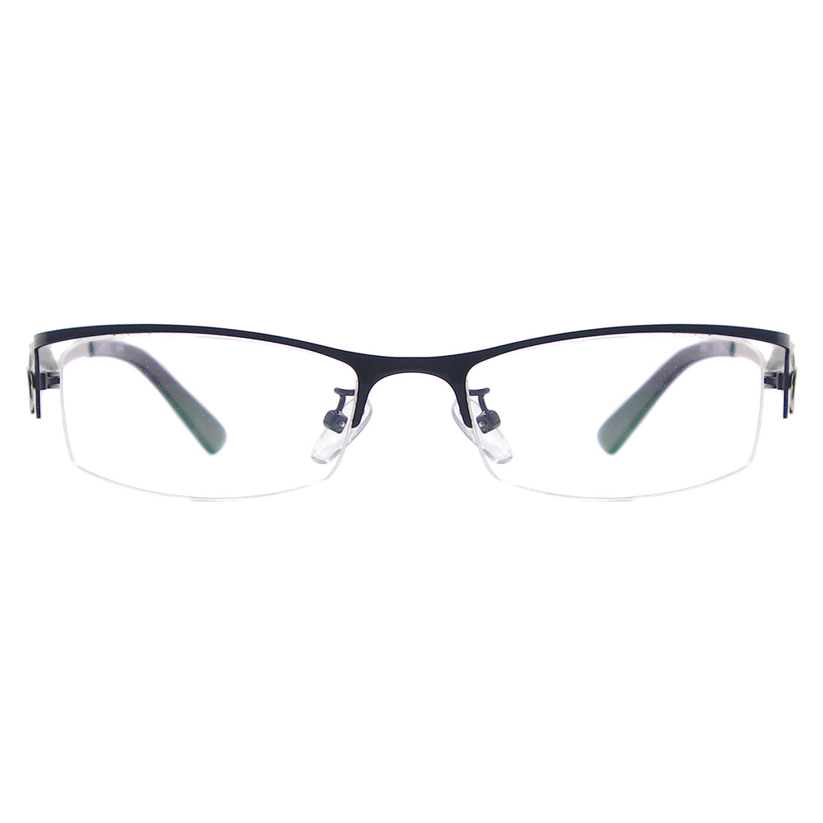Metal Half Rim Spectacles Women Eyeglass Frames Prescription Glasses F ...