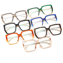 Load image into Gallery viewer, Metal Link Square Women Sunglasses Frame Clear Hinge Chain Legs Eyewear Shades Gradient  Sunglasses Men  Eyeglasses