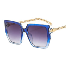 Load image into Gallery viewer, Metal Link Square Women Sunglasses Frame Clear Hinge Chain Legs Eyewear Shades Gradient  Sunglasses Men  Eyeglasses