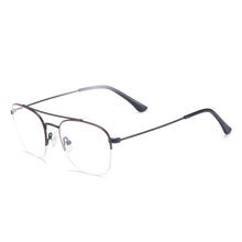 Load image into Gallery viewer, Metal Men And Women Square Half Rim Medium And Colourful Optical Spectacles For Prescription Lenses Myopia Reading