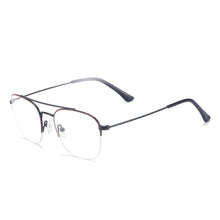 Load image into Gallery viewer, Metal Men And Women Square Half Rim Medium And Colourful Optical Spectacles For Prescription Lenses Myopia Reading