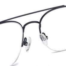 Load image into Gallery viewer, Metal Men And Women Square Half Rim Medium And Colourful Optical Spectacles For Prescription Lenses Myopia Reading