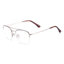Load image into Gallery viewer, Metal Men And Women Square Half Rim Medium And Colourful Optical Spectacles For Prescription Lenses Myopia Reading
