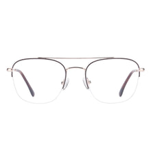 Load image into Gallery viewer, Metal Men And Women Square Half Rim Medium And Colourful Optical Spectacles For Prescription Lenses Myopia Reading