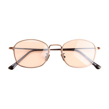 Carica l&#39;immagine nel visualizzatore di Gallery, Metal Oval Optical Glasses For Men Design Blue Gun Coffee Clear Lens Myopia Eyewear Glasses Frame oculos de sol feminino
