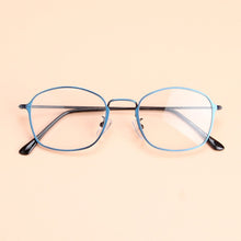 Carica l&#39;immagine nel visualizzatore di Gallery, Metal Oval Optical Glasses For Men Design Blue Gun Coffee Clear Lens Myopia Eyewear Glasses Frame oculos de sol feminino