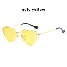 Load image into Gallery viewer, Metal Retro Love Heart Glasses Women Heart Shaped Polarized Sunglasses Ladies Brand Designer Sexy Eyewear Oculos UV400