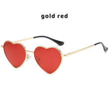 Load image into Gallery viewer, Metal Retro Love Heart Glasses Women Heart Shaped Polarized Sunglasses Ladies Brand Designer Sexy Eyewear Oculos UV400