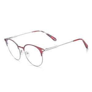 Metal Round Large Full Rim Men and Women Glasses Frame With Spring Hinge For Optical Lenses Myopia Reading Progressive