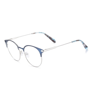 Metal Round Large Full Rim Men and Women Glasses Frame With Spring Hinge For Optical Lenses Myopia Reading Progressive