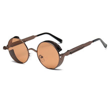Load image into Gallery viewer, Metal Round Steampunk Sunglasses Men Women Glasses Brand Designer Retro Frame Vintage Sunglasses  UV400