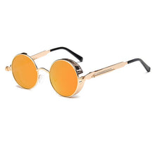 Load image into Gallery viewer, Metal Round Steampunk Sunglasses Men Women Glasses Brand Designer Retro Frame Vintage Sunglasses  UV400