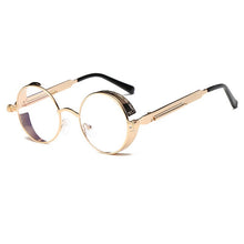 Load image into Gallery viewer, Metal Round Steampunk Sunglasses Men Women Glasses Brand Designer Retro Frame Vintage Sunglasses  UV400