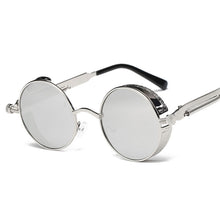 Load image into Gallery viewer, Metal Round Steampunk Sunglasses Men Women Glasses Brand Designer Retro Frame Vintage Sunglasses  UV400