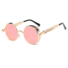 Load image into Gallery viewer, Metal Round Steampunk Sunglasses Men Women Glasses Brand Designer Retro Frame Vintage Sunglasses  UV400
