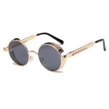 Load image into Gallery viewer, Metal Round Steampunk Sunglasses Men Women Glasses Brand Designer Retro Frame Vintage Sunglasses  UV400