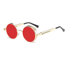 Load image into Gallery viewer, Metal Round Steampunk Sunglasses Men Women Glasses Brand Designer Retro Frame Vintage Sunglasses  UV400