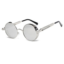 Load image into Gallery viewer, Metal Round Steampunk Sunglasses Men Women Glasses Brand Designer Retro Frame Vintage Sunglasses  UV400