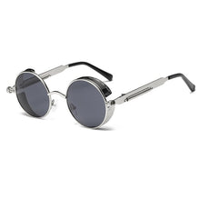 Load image into Gallery viewer, Metal Round Steampunk Sunglasses Men Women Glasses Brand Designer Retro Frame Vintage Sunglasses  UV400