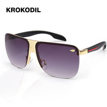 Load image into Gallery viewer, Metal Square Steampunk Sunglasses Men Women  Glasses Brand Designer Retro Frame Vintage Sunglasses High Quality UV400