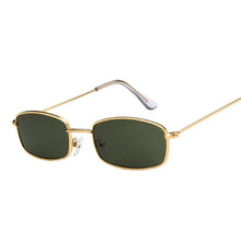 Load image into Gallery viewer, Metal Square Sunglasses Men Retro Brand Travel Small Rectangle Sun Glasses Male Black Yellow Red Mirror Vintage Oculos De Sol