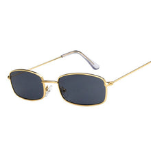 Load image into Gallery viewer, Metal Square Sunglasses Men Retro Brand Travel Small Rectangle Sun Glasses Male Black Yellow Red Mirror Vintage Oculos De Sol