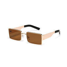 Load image into Gallery viewer, Metal Steampunk Square Sunglasses For Men Retro Punk Sun Glasses Male UV400 Driving Goggle Eyewear Trend Black Shades