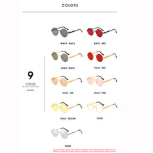 Load image into Gallery viewer, Metal Steampunk Sunglasses Men Women Round Glasses Brand Design Vintage Sunglasses  UV400 Eyewear Shades