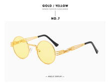 Load image into Gallery viewer, Metal Steampunk Sunglasses Men Women Round Glasses Brand Design Vintage Sunglasses  UV400 Eyewear Shades