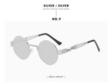 Load image into Gallery viewer, Metal Steampunk Sunglasses Men Women Round Glasses Brand Design Vintage Sunglasses  UV400 Eyewear Shades