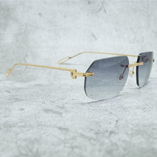 Carica l'immagine nel visualizzatore di Gallery, Metal Sunglasses 2022 Trending Product Shades Eyewear  Rimless Carter Designer Eye Protect  Gafas De Sol Hombre