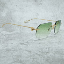 Carica l'immagine nel visualizzatore di Gallery, Metal Sunglasses 2022 Trending Product Shades Eyewear  Rimless Carter Designer Eye Protect  Gafas De Sol Hombre