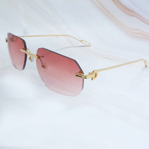 Metal Sunglasses Mens Carter Designer Sun Glasses Women Driving Shades Summer Cool Decoration Protect Rimless Sunglass