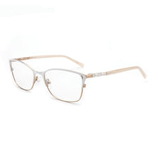 Load image into Gallery viewer, Metal Women Cat Eye Optical Glasses Frame Clear Beautiful Transparent Grade Armacao De Eyeglasses For Women#TWM7554C1